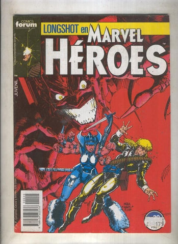 Marvel Heroes numero 20: Longshot  (numerado 4 en trasera)