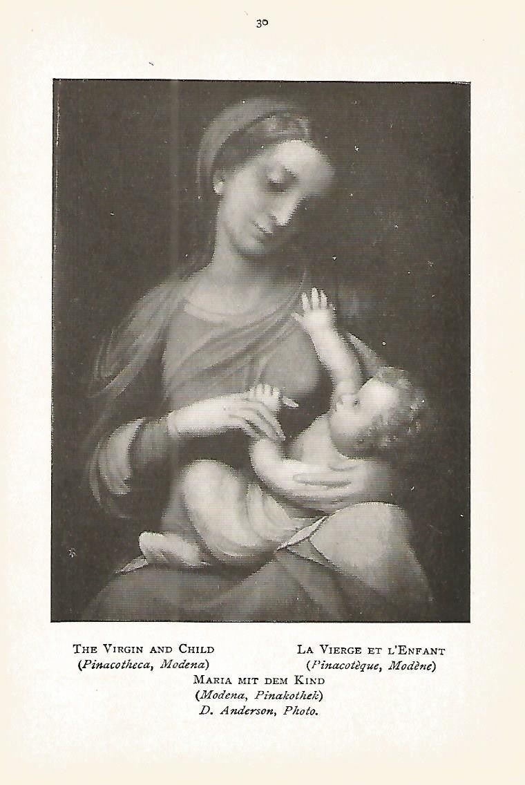 Lamina 107: CORREGGIO. La Virgen y el Niño