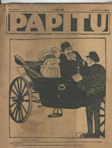 Papitu del 15.febrer.1911 , numero 116 (ejemplar aviejado)