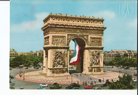 Postal 016970: PARIS France - Arc de Triomphe de lEtoile