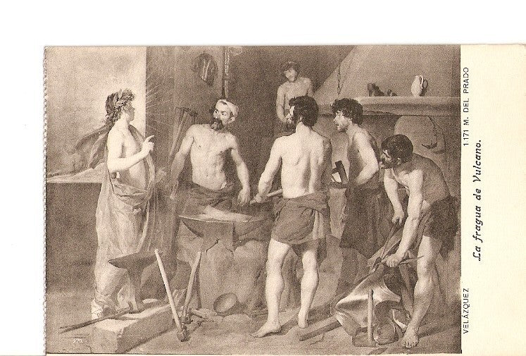 Postal 021377 : La fragua de Vulcano