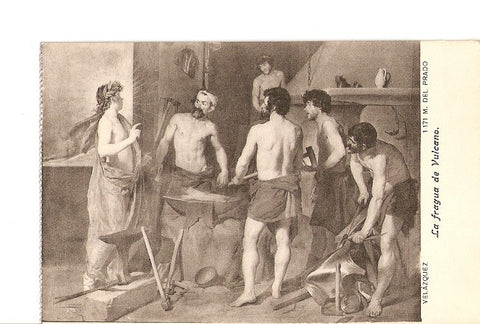 Postal 021377 : La fragua de Vulcano