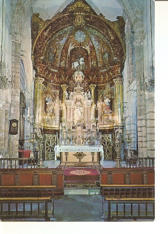 Postal 020109 : Altar mayor, Iglesia de Sta. Maria (Laredo - Santander)