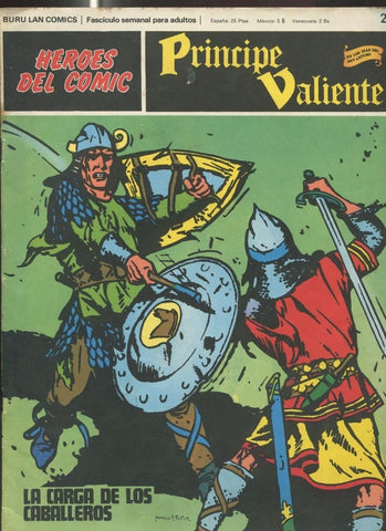 Principe Valiente de Burulan numero 25: La carga de los caballeros