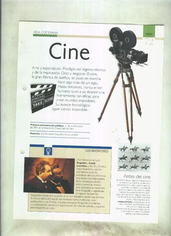 Cine:  son 4 paginas y 