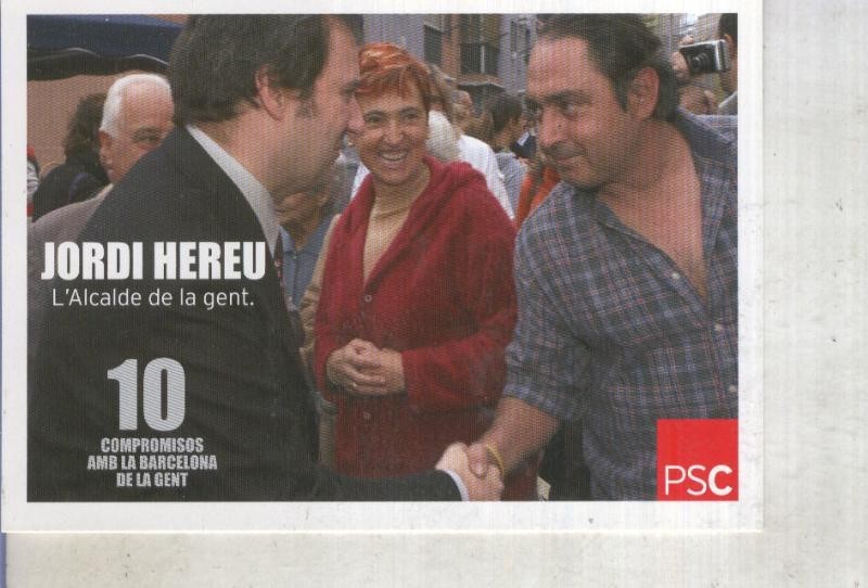 Postal 016223: Propaganda del PSOE con Jordi Hereu
