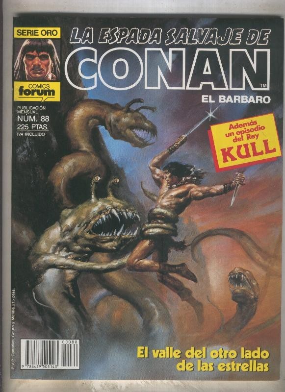 La Espada Salvaje de Conan primera edicion numero 088 (numerado 4 en trasera)