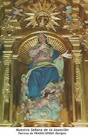 POSTAL 54616: Nuestra Señora de la Asuncion. Pradoluengo Burgos