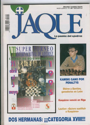 Jaque-Revista de ajedrez numero 400