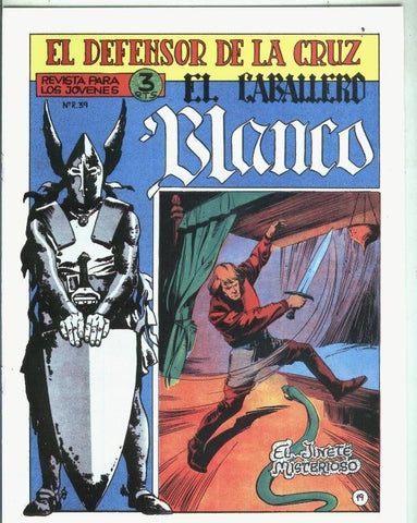 El Caballero Blanco, facsimil numero 19: El jinete misterioso