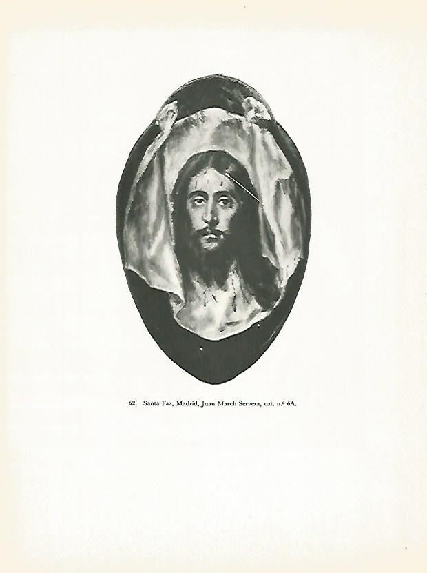 LAMINA 1981: EL GRECO. Santa Faz