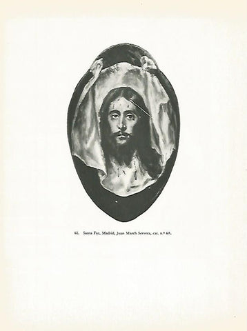 LAMINA 1981: EL GRECO. Santa Faz