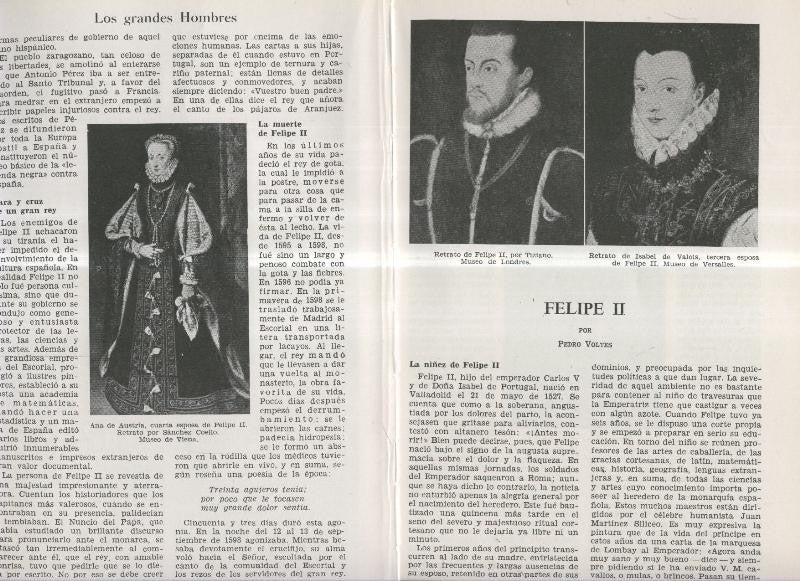 Felipe II por Pedro Voltes