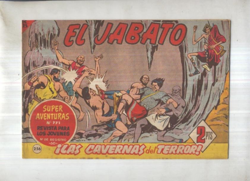Bruguera: El Jabato numero 256: Las cavernas del terror