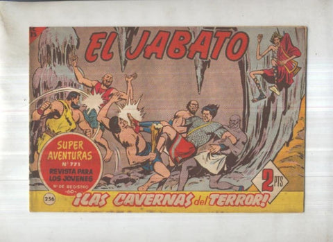 Bruguera: El Jabato numero 256: Las cavernas del terror