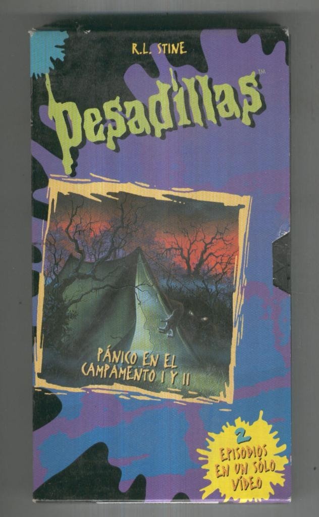 VHS Cine: PESADILLAS DE RL STINE - Panico en el Campamento I y II