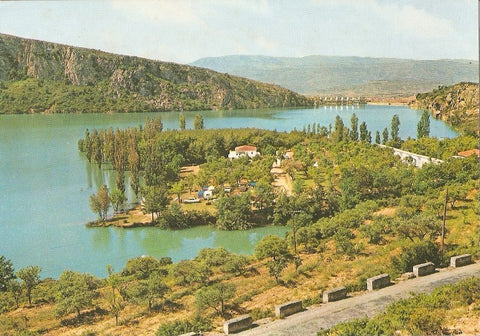 Postal 042836 : Pirineos de Lerida el Pallars. Camping Gaset al borde del Lago de San Antonio