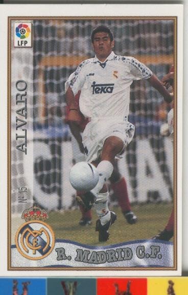 Cromos: Las Fichas de la liga 97-98: Real Madrid numero 15: Alvaro