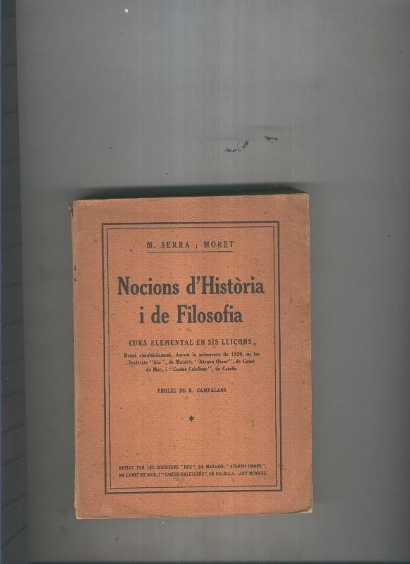 Nocions d historia i de filosofia