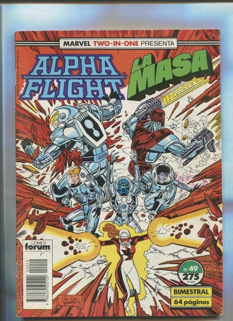 Alpha Flight - La Masa volumen 1 numero 49 (numerado 1 en trasera)