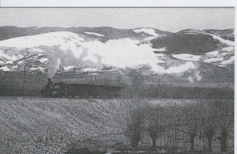 Postal 012284: Tren de pasajeros en Puigcerda, año 1920