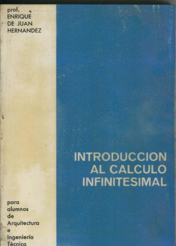 Introduccion al calculo infinitesimal