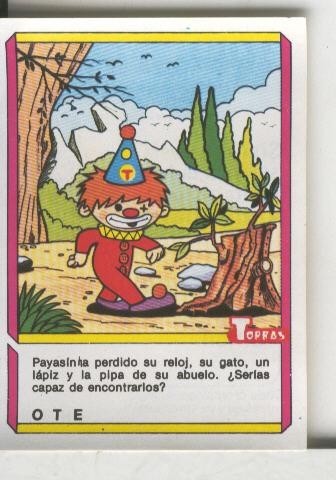 Cromo: Quien dijo, coleccion recreativa de chocolates Torras numero 25