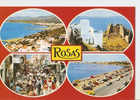 Postal 033314 : Rosas (Costa Brava). Famosa por su Golfo y sus bellas playas