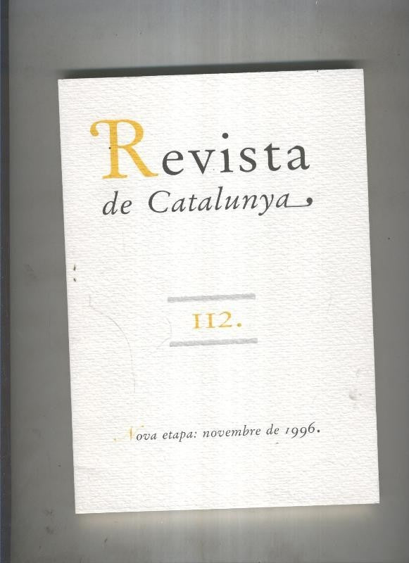 Revista de catalunya numero 112