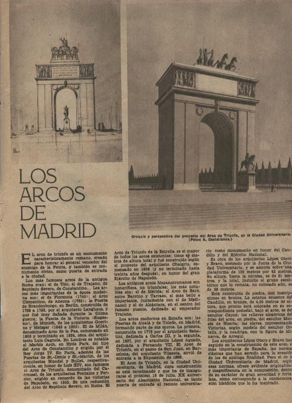 ABC 13 mayo 1956: Madrid: Los Arcos de Madrid