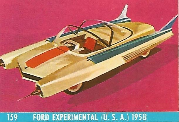 CROMO CHOCOLATES LAS COMAS - Auto al dia no 159- Ford Experimental 1958