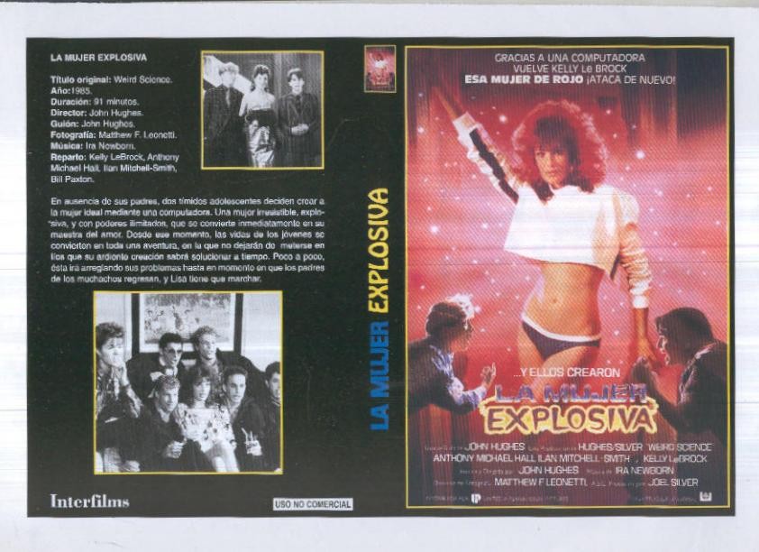 Caratula cine 30x22 cm: La mujer explosiva y Muerte en el safari