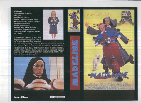 Caratula cine 30x22 cm: Madeline y Novia a la fuga