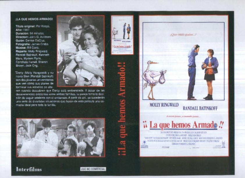 Caratula cine 30x22 cm: La que hemos armado y Malas compañias