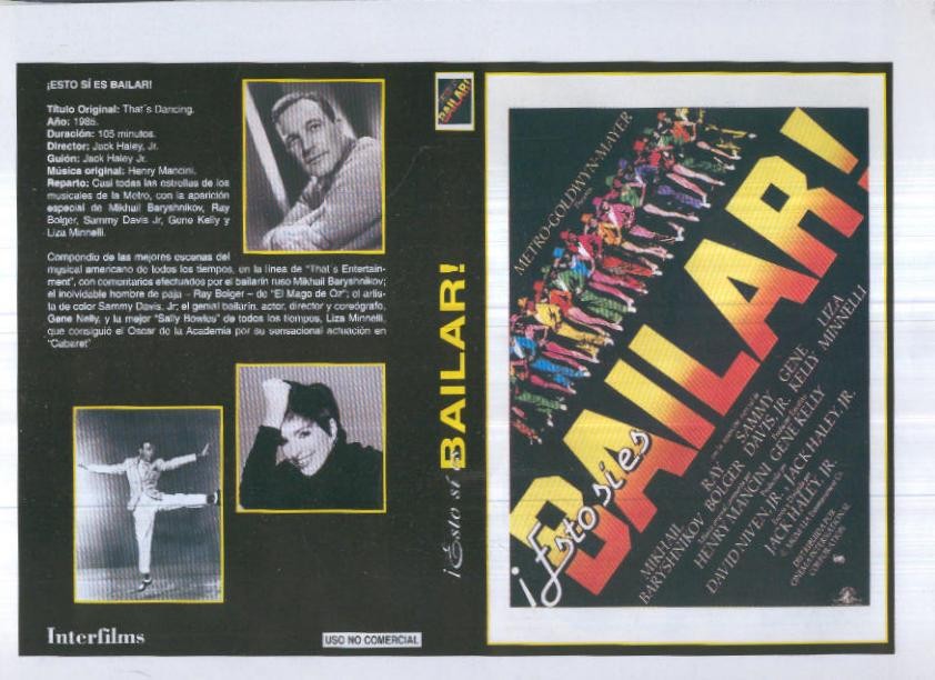 Caratula cine 30x22 cm: Esto si es bailar y The gangs all here