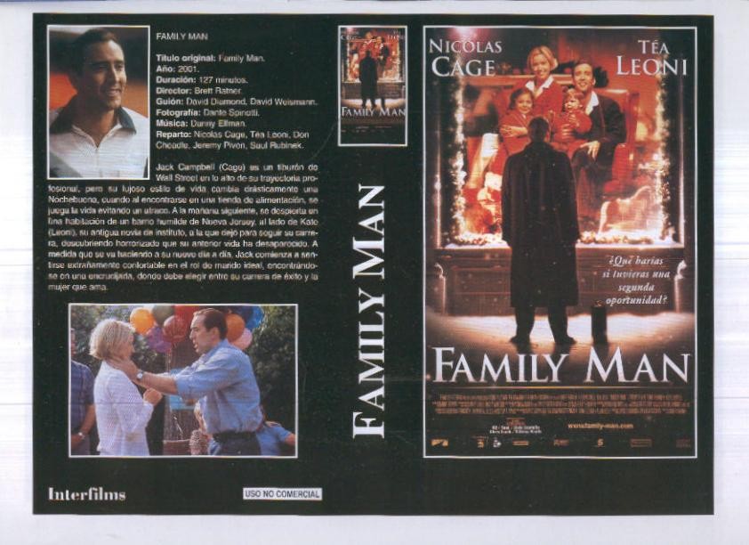 Caratula cine 30x22 cm: Family Man y Space Cowboys