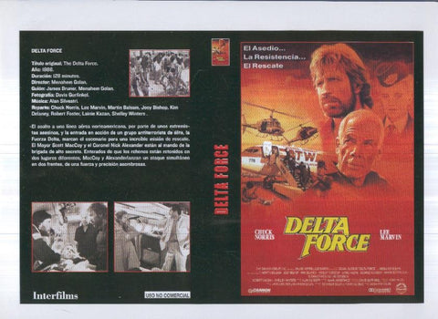 Caratula cine 30x22 cm: Delta force y Caza de brujas