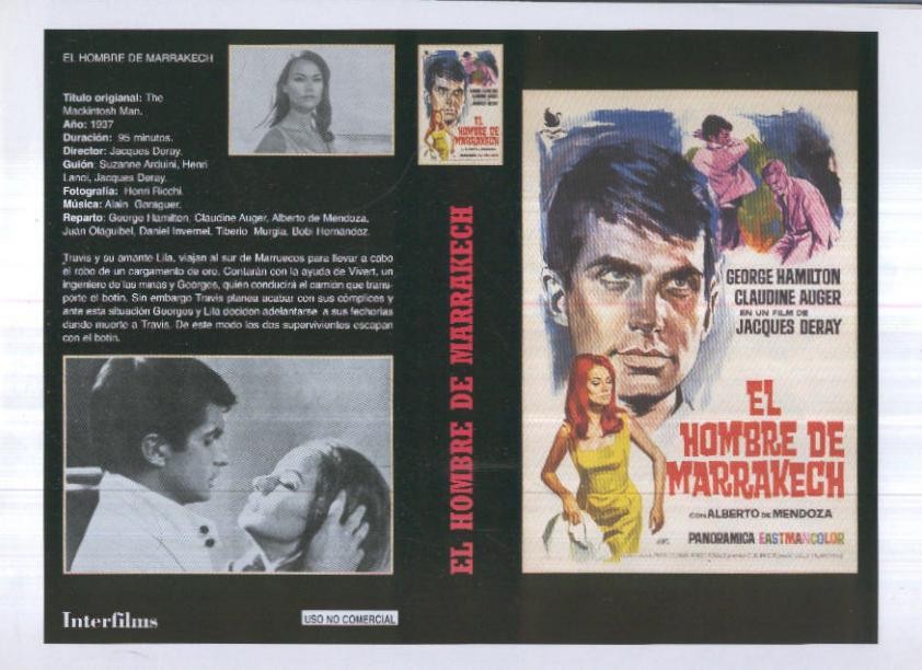 Caratula cine 30x22 cm: El hombre de Marrakech y La hora de los valientes