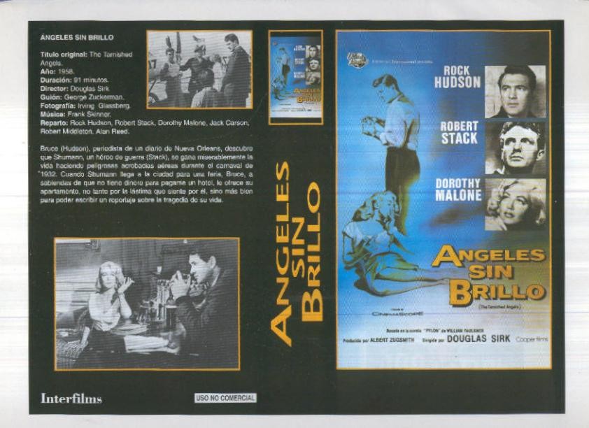 Caratula cine 30x22 cm: Angeles sin brillo y Locos en alabama
