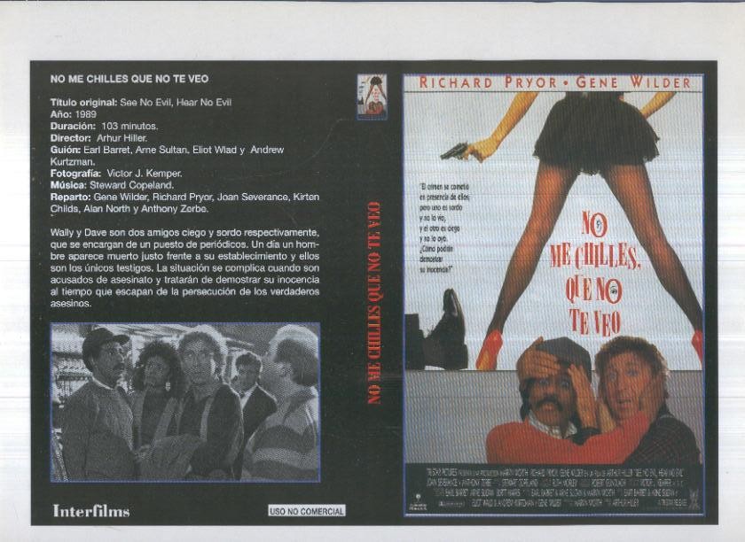 Caratula cine 30x22 cm: No me chilles que no te veo y Nuevos rebeldes