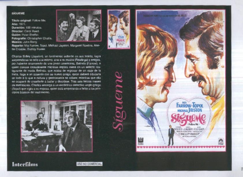 Caratula cine 30x22 cm: Sigueme y Unos peques geniales