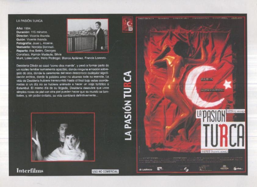 Caratula cine 30x22 cm: La pasion turca y Very bad Things