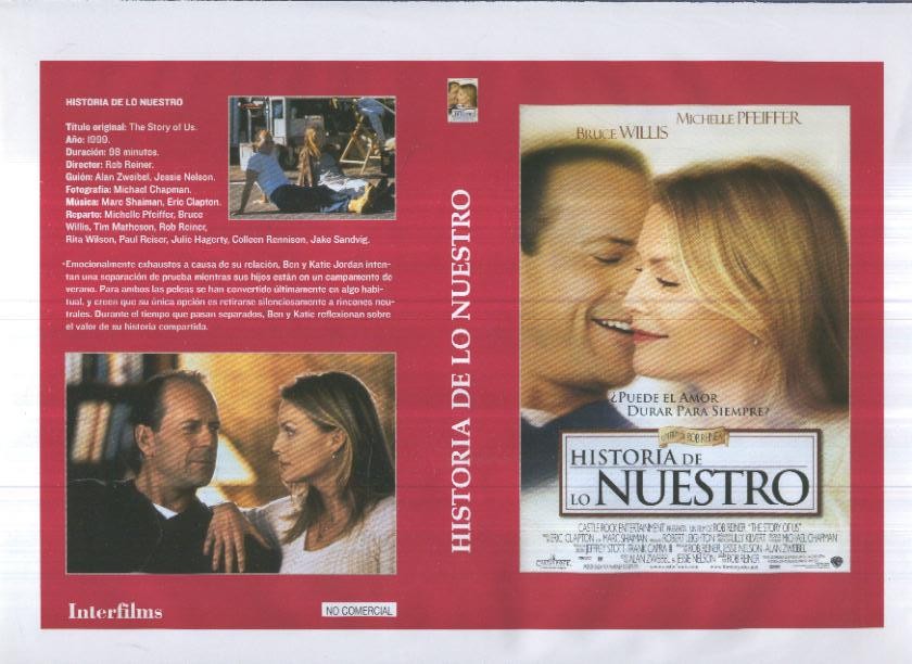 Caratula cine 30x22 cm: Historia de lo nuestro y Heredaras la tierra