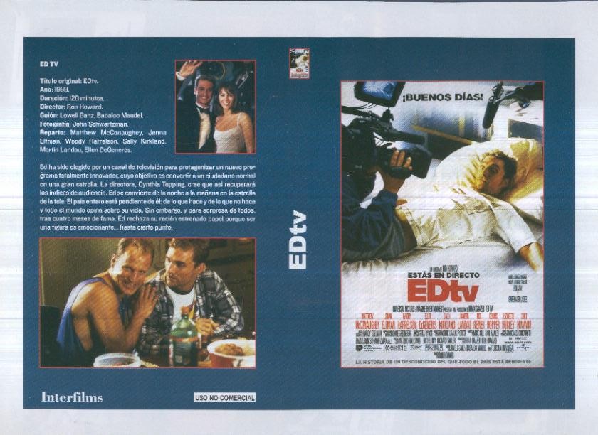 Caratula cine 30x22 cm: EDtv