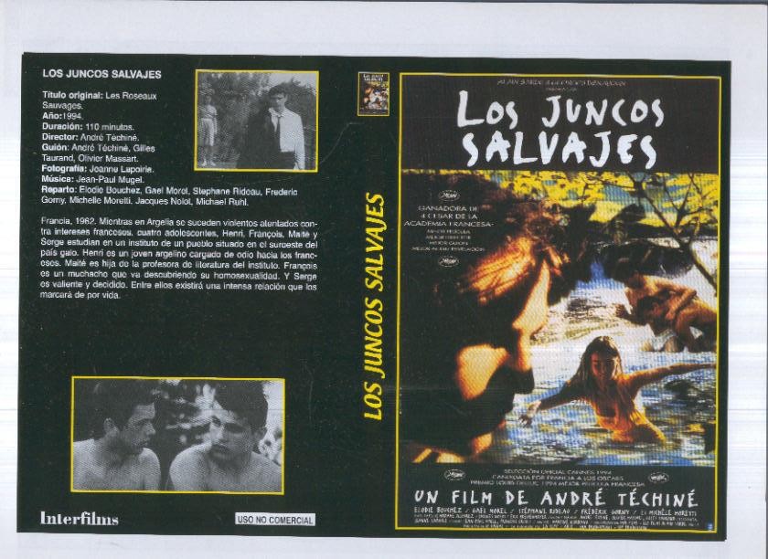 Caratula cine 30x22 cm: Los juncos salvajes