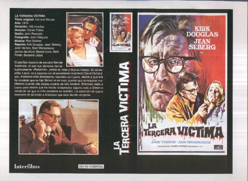Caratula cine 30x22 cm: La tercera victima