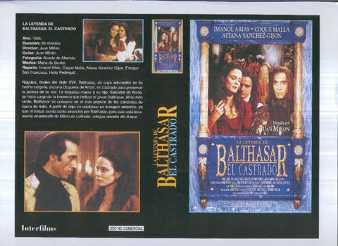 Caratula cine 30x22 cm: La leyenda de Balthasar el castrado