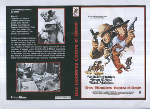 Caratula cine 30x22 cm: Dos hombres contra el oeste