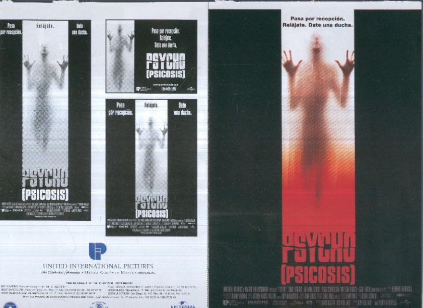 Caratula cine 30x22 cm: Psicosis (psycho)
