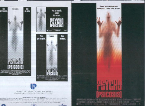 Caratula cine 30x22 cm: Psicosis (psycho)